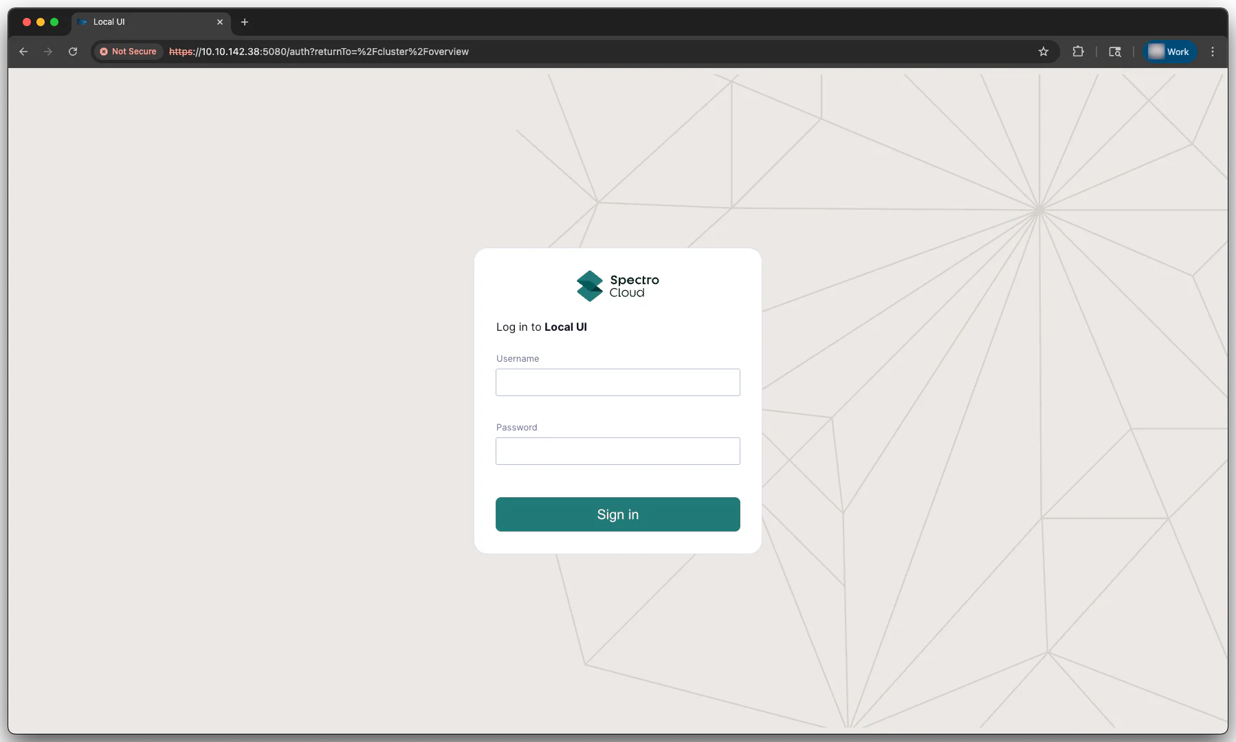 Local UI